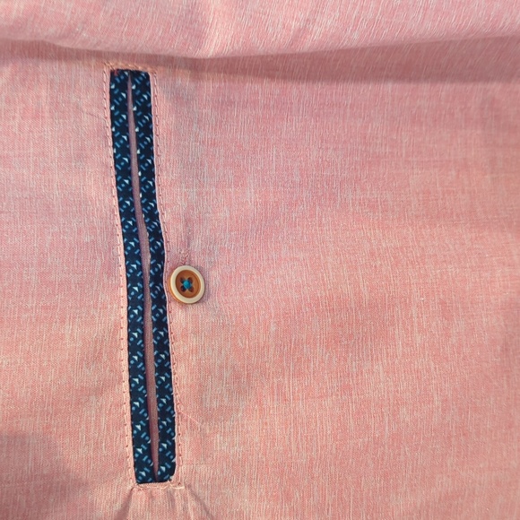 Craft Flow Pink Men's Button Up Shirt - Picture 4 of 6
